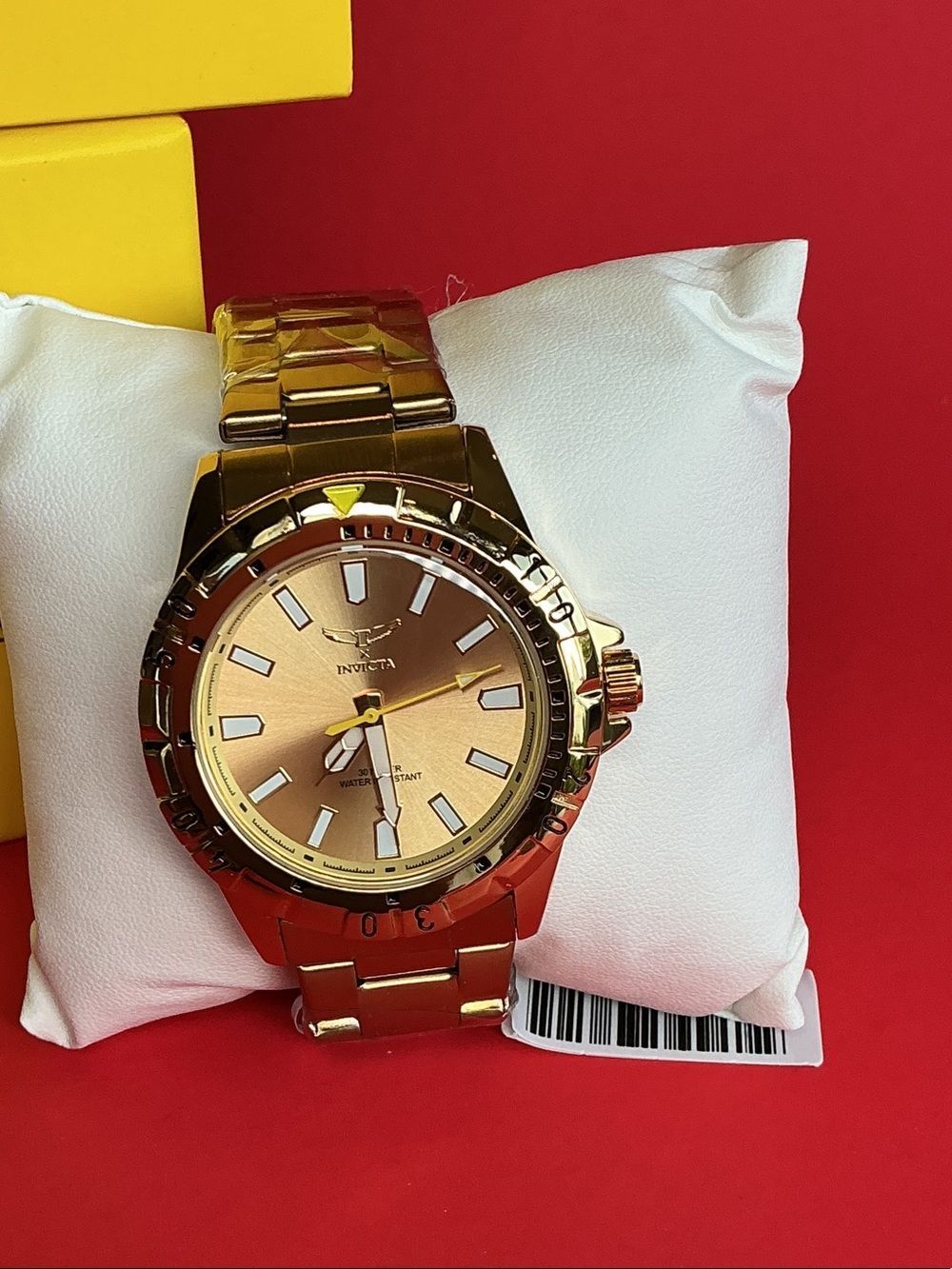 Invicta GoldTone Watch With Champagne Dial And Bracelet